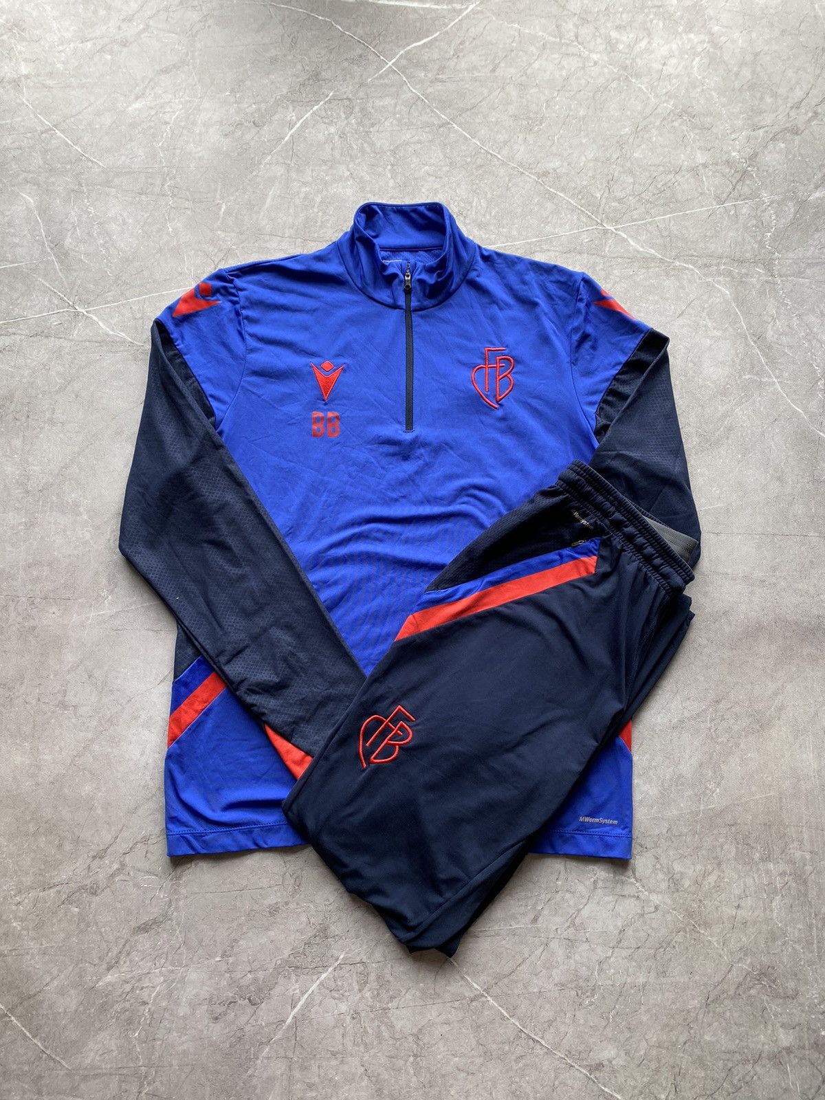 Macron Macron FC Basel Training Top Soccer Football Track Suit Size US M / EU 48-50 / 2 - 2 Thumbnail