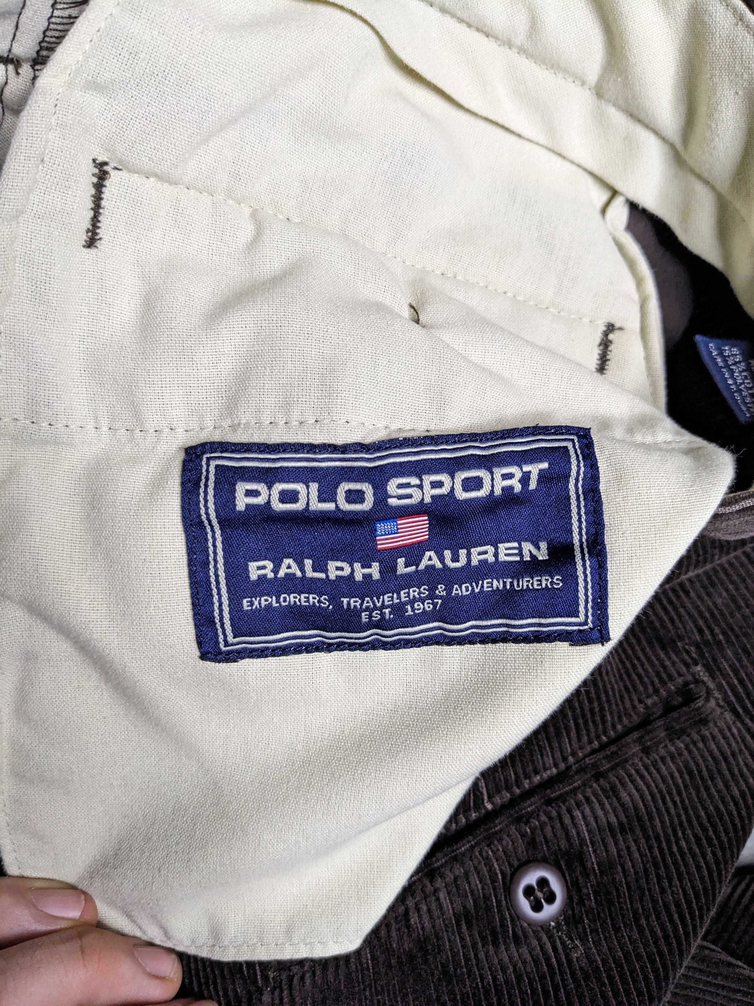 Ralph Lauren Sport VTG Ralph Lauren Sport Corduroy Pants 34x27 Straight Trouser Size US 34 / EU 50 - 9 Thumbnail