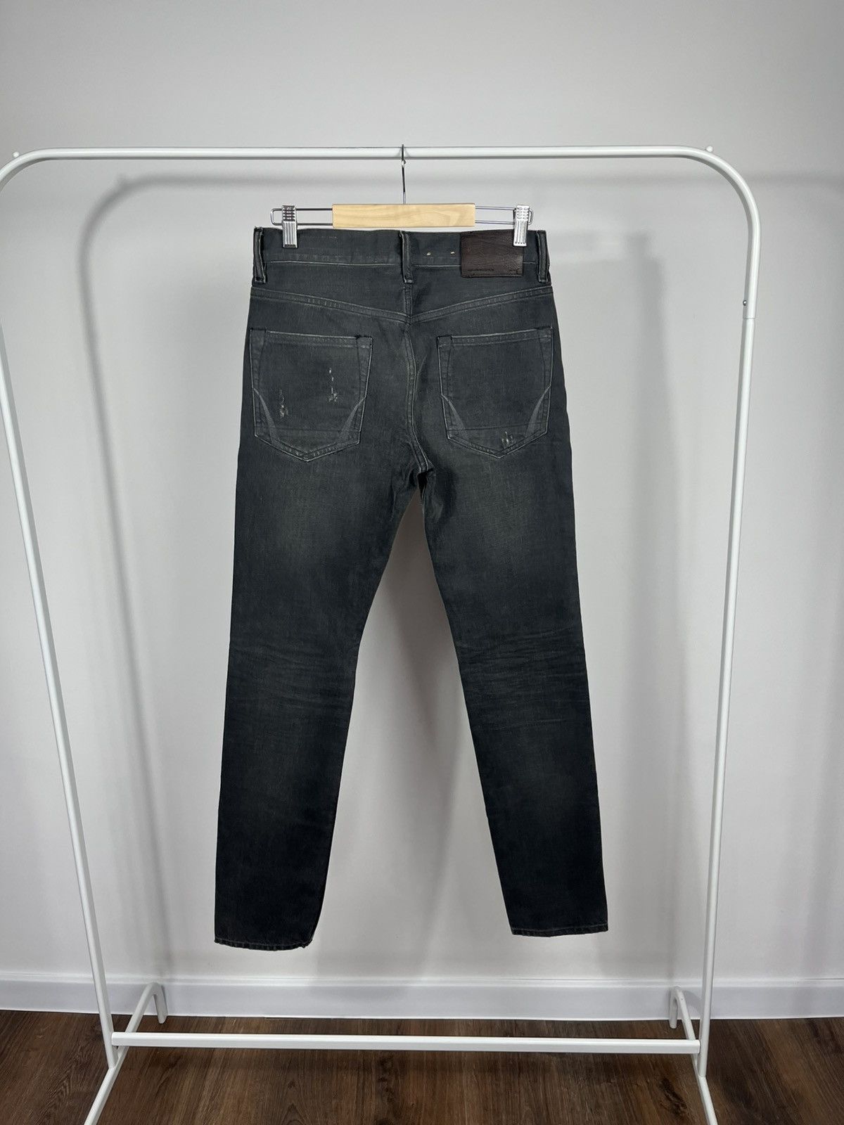 Allsaints AllSaints Mens Black Slim Fit Jeans Size 28 Distressed Size US 28 / EU 44 - 1 Thumbnail