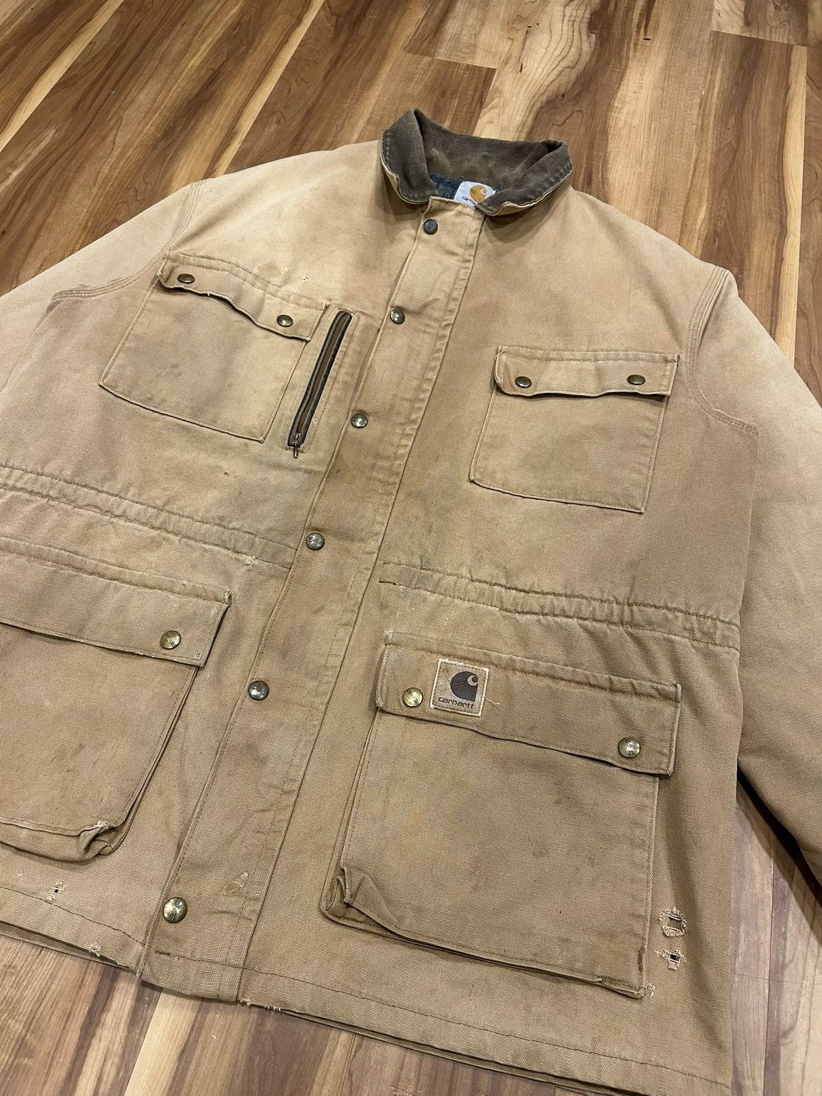Carhartt Vintage Carhartt Blanket Lined Chore Jacket Size US XL / EU 56 / 4 - 3 Thumbnail