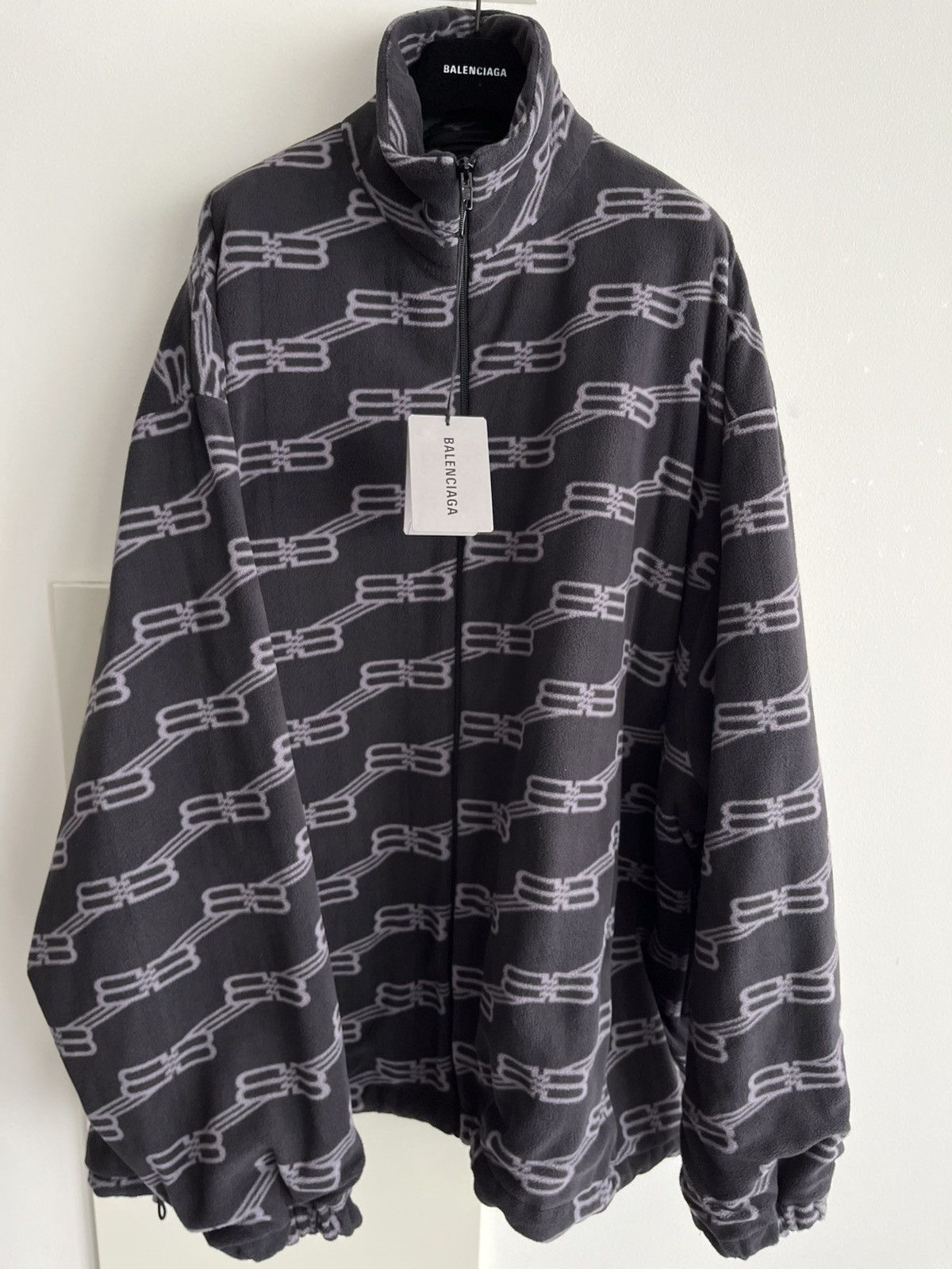 Balenciaga BrandNew Balenciaga BB Monogram Fleece Bomber Coat Oversized Size US XXL / EU 58 / 5 - 1 Thumbnail