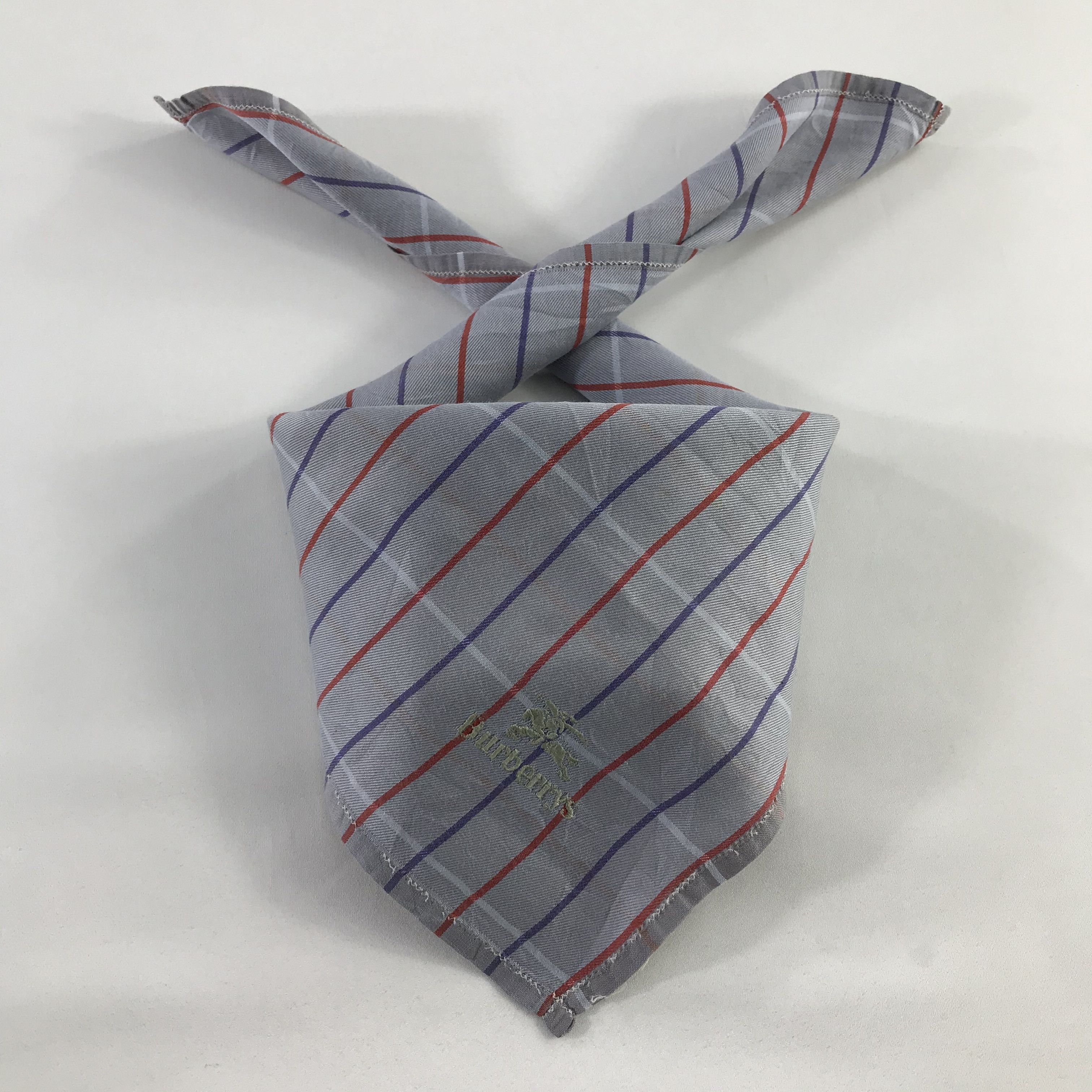 Burberry × Vintage Burberry Bandana / Handkerchief / Neckerchief - S642 Size ONE SIZE - 3 Thumbnail