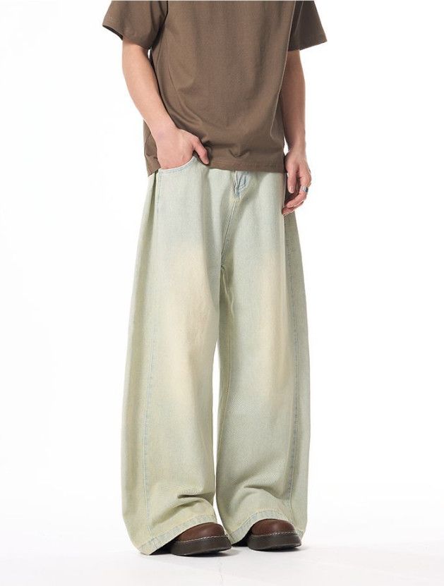 Jean Retro American high street baggy wide-leg jeans for men Size US 32 / EU 48 - 3 Thumbnail