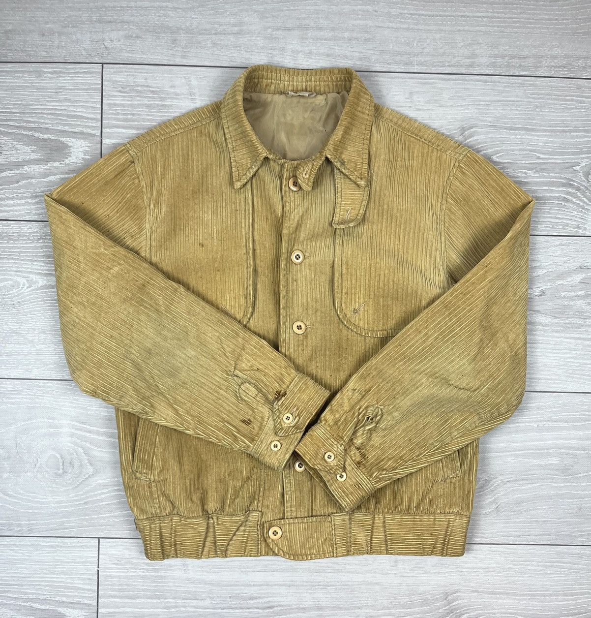 Vintage Brittania Vintage 70s Rare Corduroy Work Jacket Size US M / EU 48-50 / 2 - 6 Thumbnail