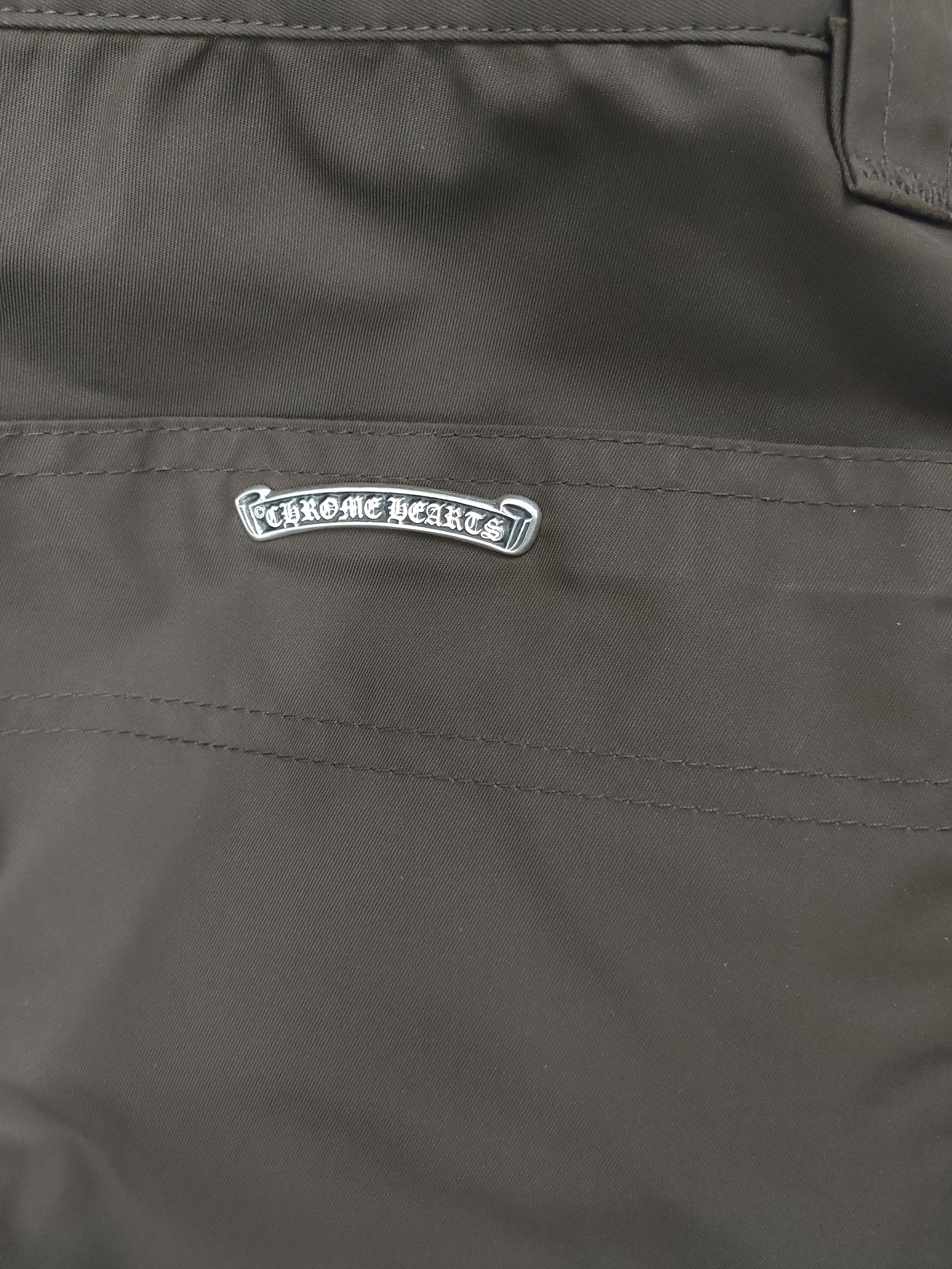 Chrome Hearts Chrome Hearts Leather Double Knee Brown Carpenter Shorts Size US 34 / EU 50 - 10 Thumbnail