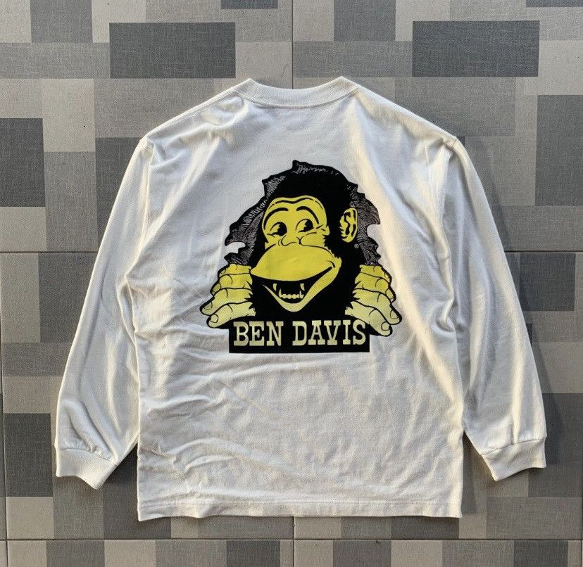 Ben Davis × Vintage Long Sleeve Ben Davis Big Loggo Size US L / EU 52-54 / 3 - 1 Thumbnail
