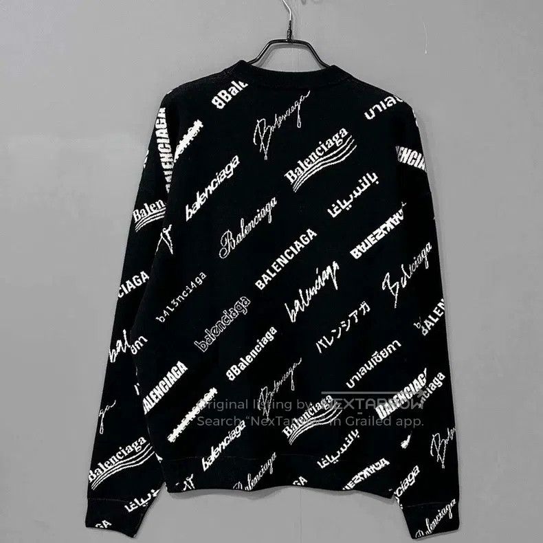 Balenciaga Balenciaga Multielement Barrage Full Printed Knit Sweater Size US XS / EU 42 / 0 - 3 Thumbnail