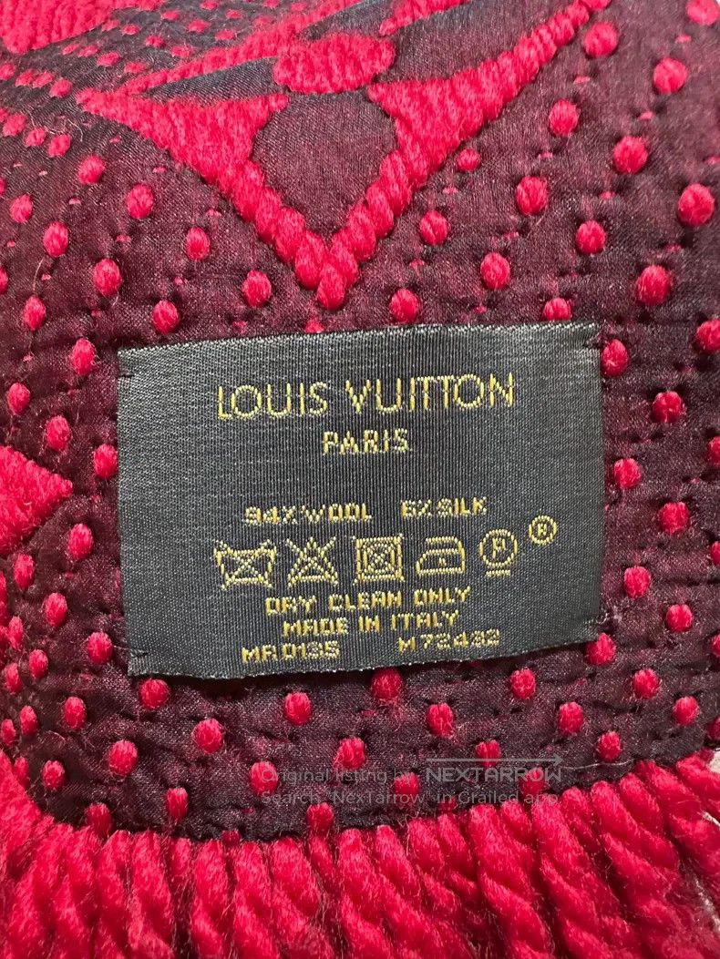 Louis Vuitton Louis Vuitton Reversible presbyopic full print wool scarf Size ONE SIZE - 6 Thumbnail