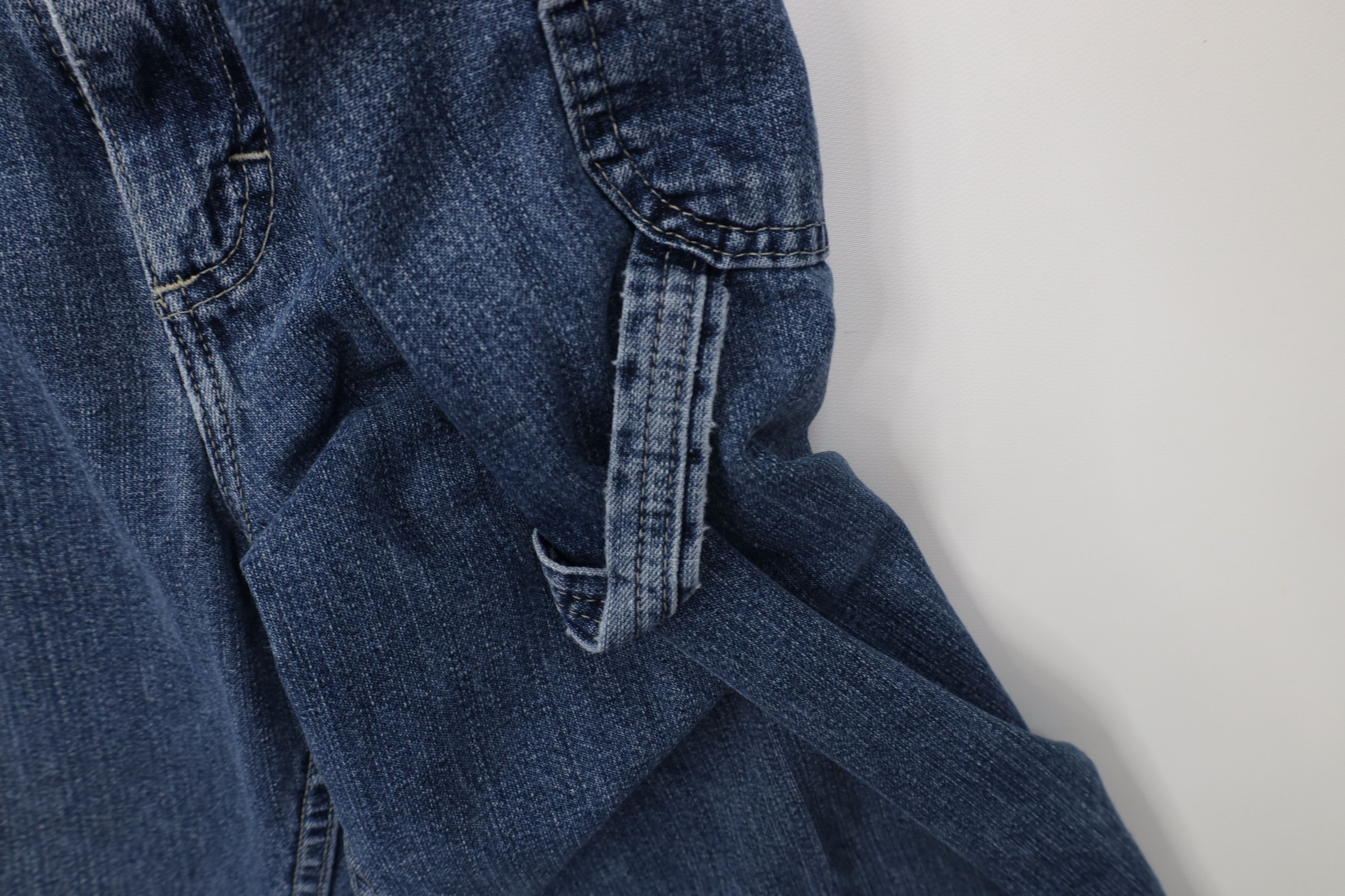 Lee Vintage Lee Wide Leg Dungaree Denim Jeans Blue Cotton Size US 32 / EU 48 - 6 Thumbnail