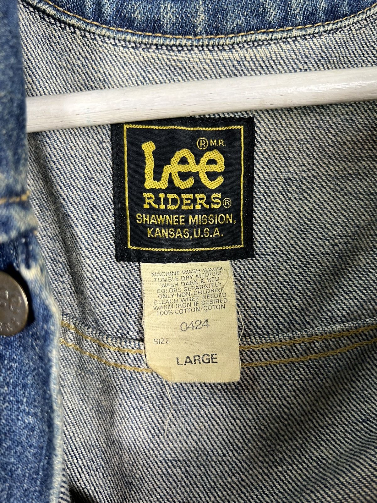 Lee 🔥 VINTAGE LEE RIDERS DENIM TRUCKER JACKET Size US L / EU 52-54 / 3 - 14 Thumbnail