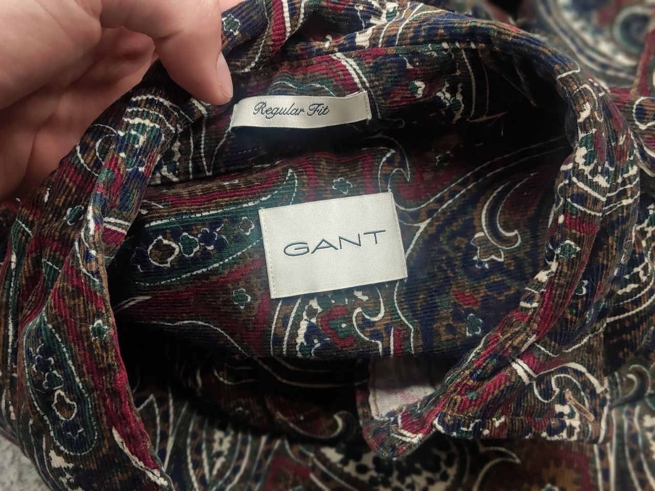Gant Gant Paisley Corduroy Button Shirt Plumped Vintage RRL Style Size US XL / EU 56 / 4 - 11 Thumbnail