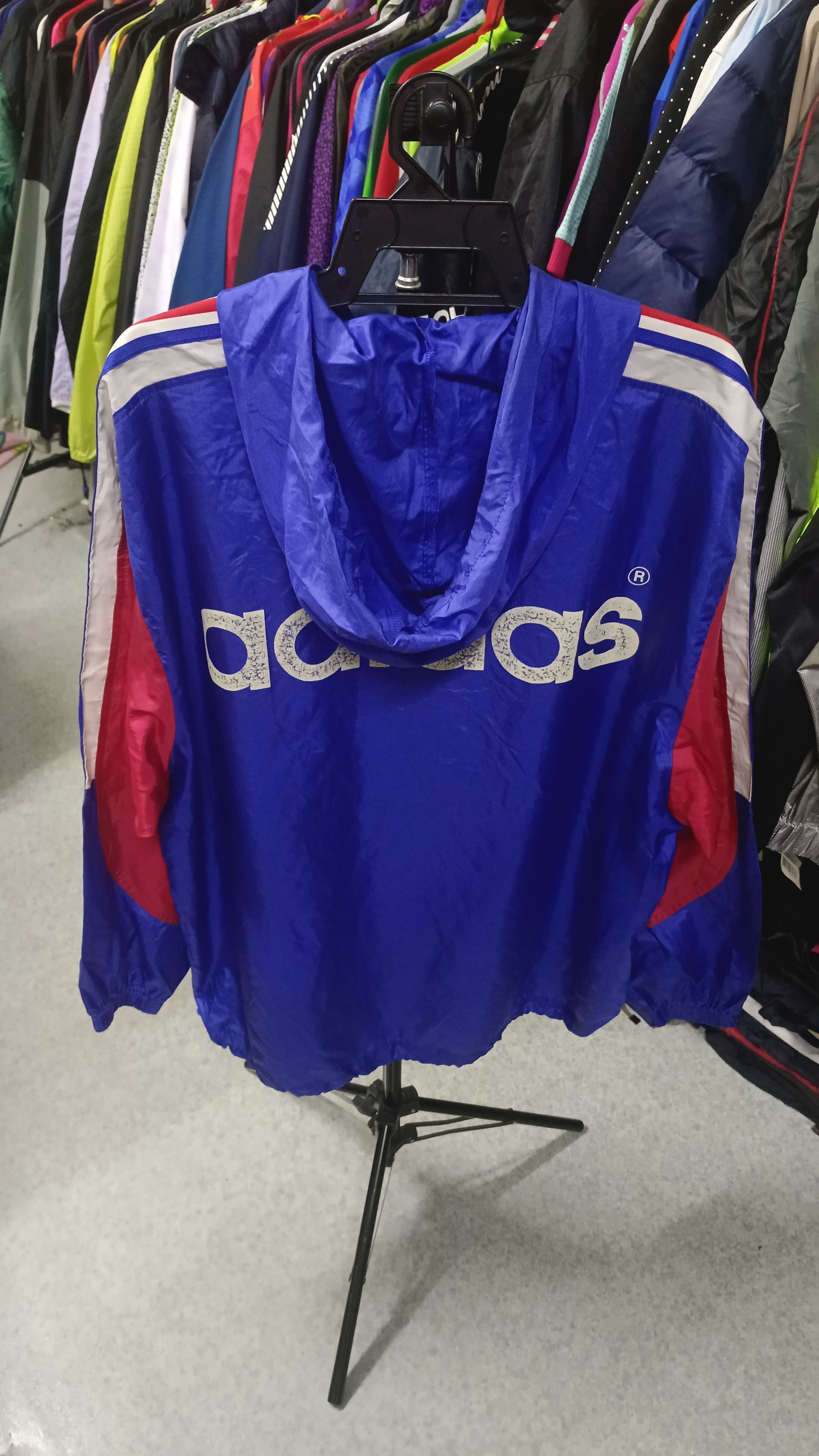 Adidas × Vintage Vintage Adidas x Descente Distressed Windbreaker Size US XL / EU 56 / 4 - 3 Thumbnail