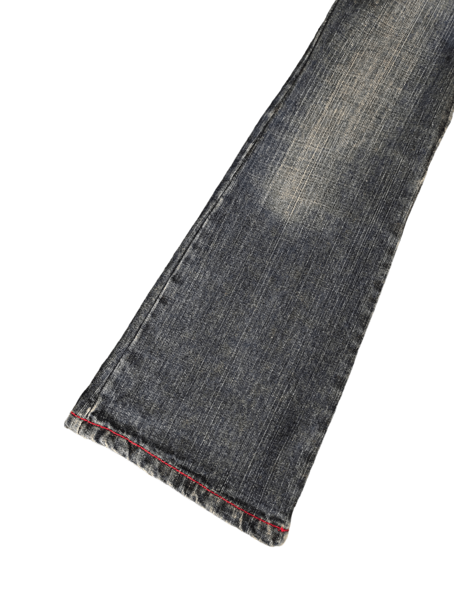 Fiorucci Flare Jeans Fiorucci Double Waist Boot Cut Low Rise Mudmax Size 25" / US 0 / IT 36 - 9 Thumbnail