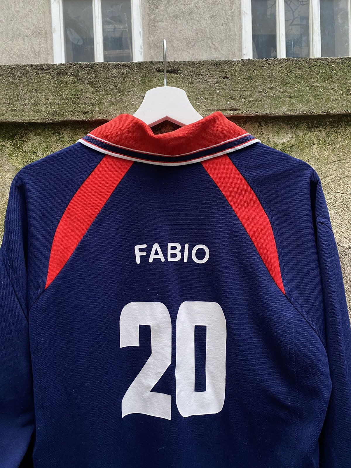 Macron × Vintage Vintage 90s Macron Pol Mori 20 Fabio Soccer Jersey Size US S / EU 44-46 / 1 - 10 Thumbnail