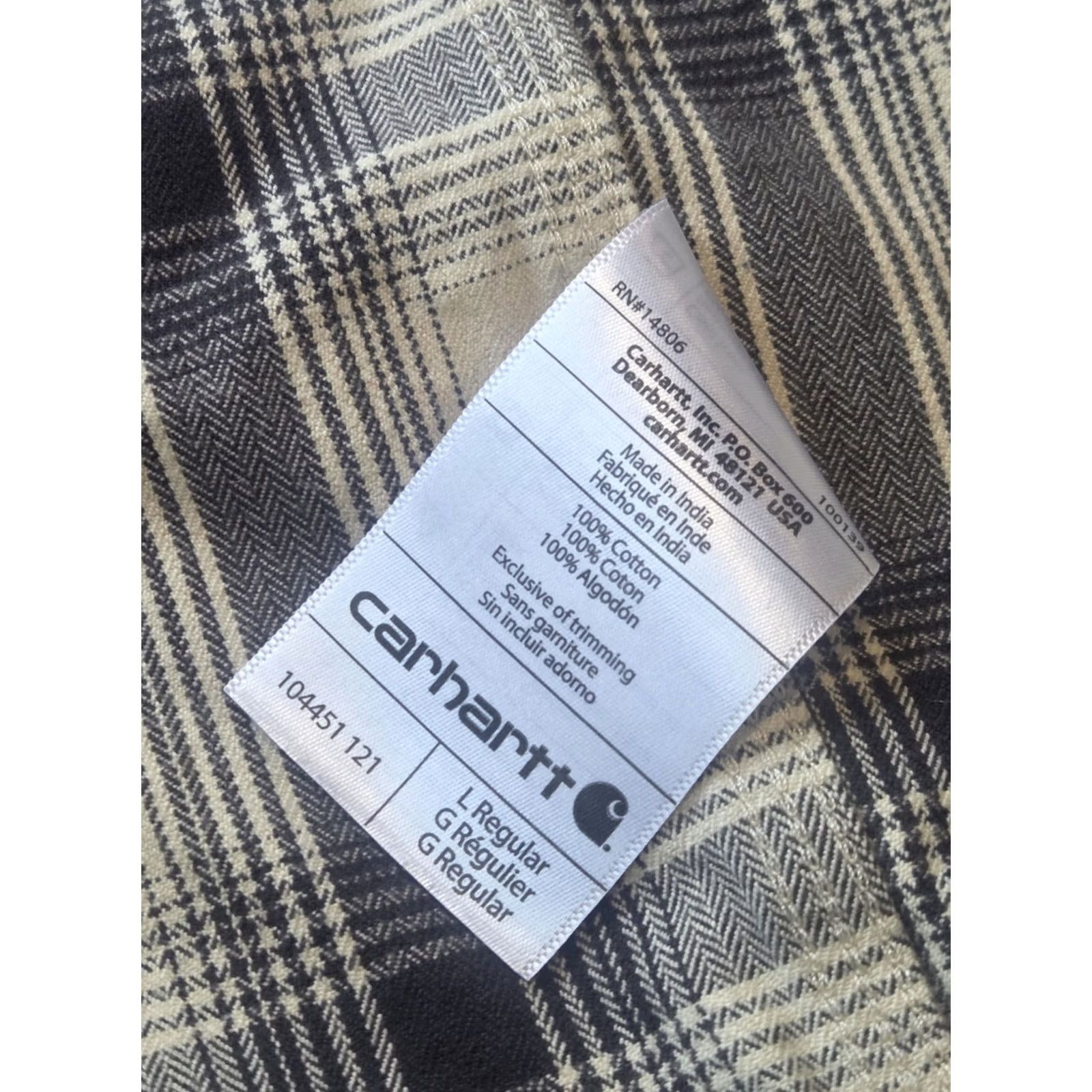 Carhartt Carhartt Button-Up Shirt Plaid Flannel Multicolor Heavyweight L Regular Men’s Long Sleeve Size US L / EU 52-54 / 3 - 5 Thumbnail