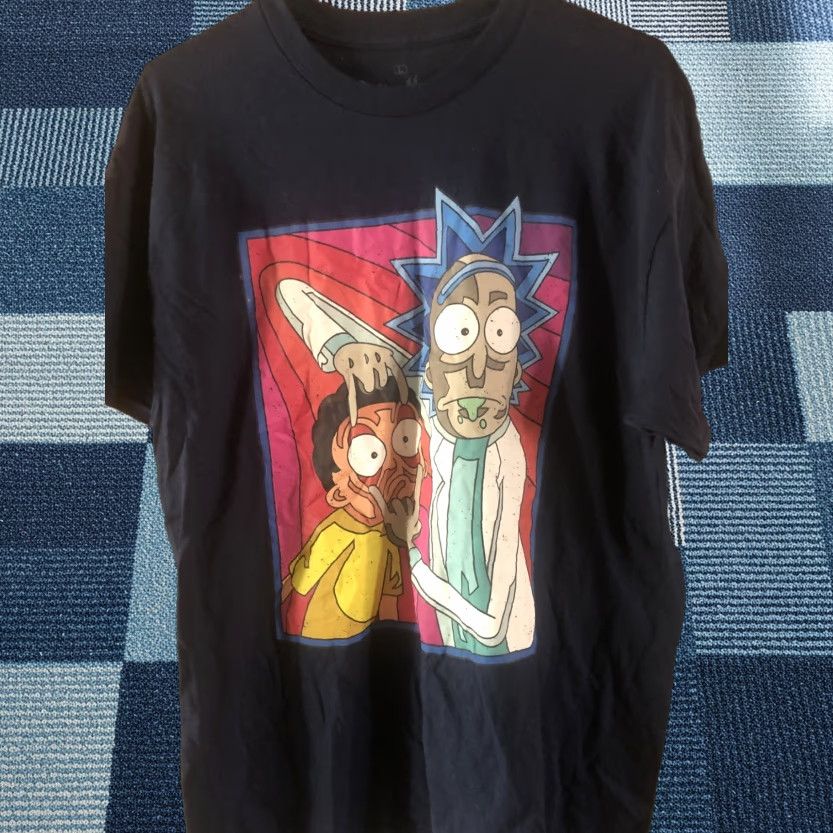 Vintage Rick And Morty Shirt Men’s L Black Short Sleeve Graphic Tee Cartoon Network Crew Neck Cotton Short Sleeve Logo Size US L / EU 52-54 / 3 - 1 Thumbnail