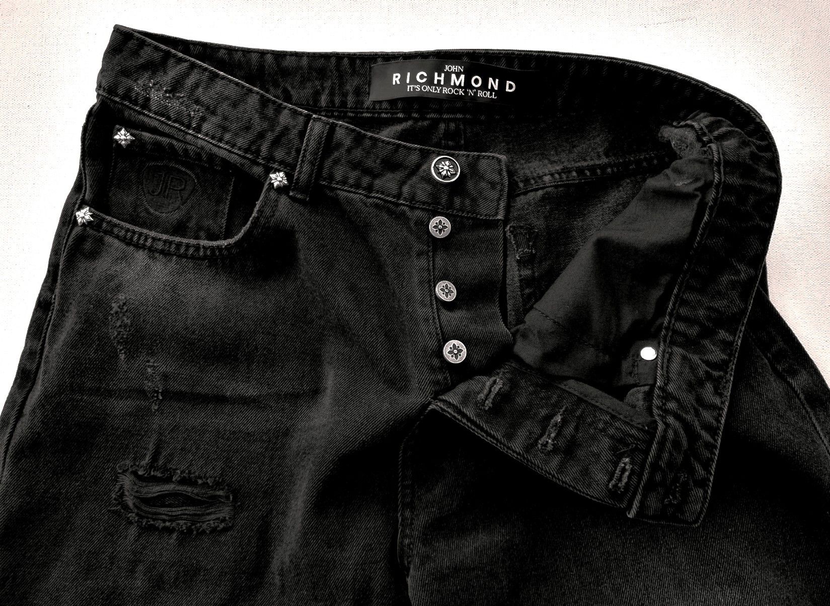 John Richmond John Richmond It's Only Rock'N'Roll Distressed Jeans Size US 33 - 5 Thumbnail