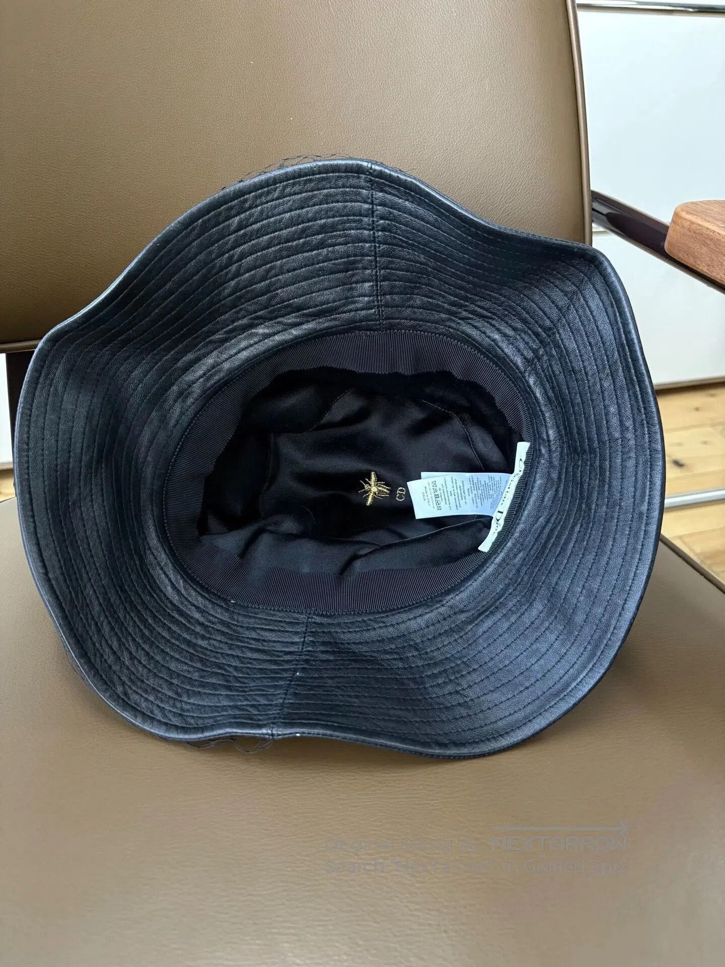 Dior Dior Black Monogram Lace Bucket Hat. Size ONE SIZE - 5 Thumbnail