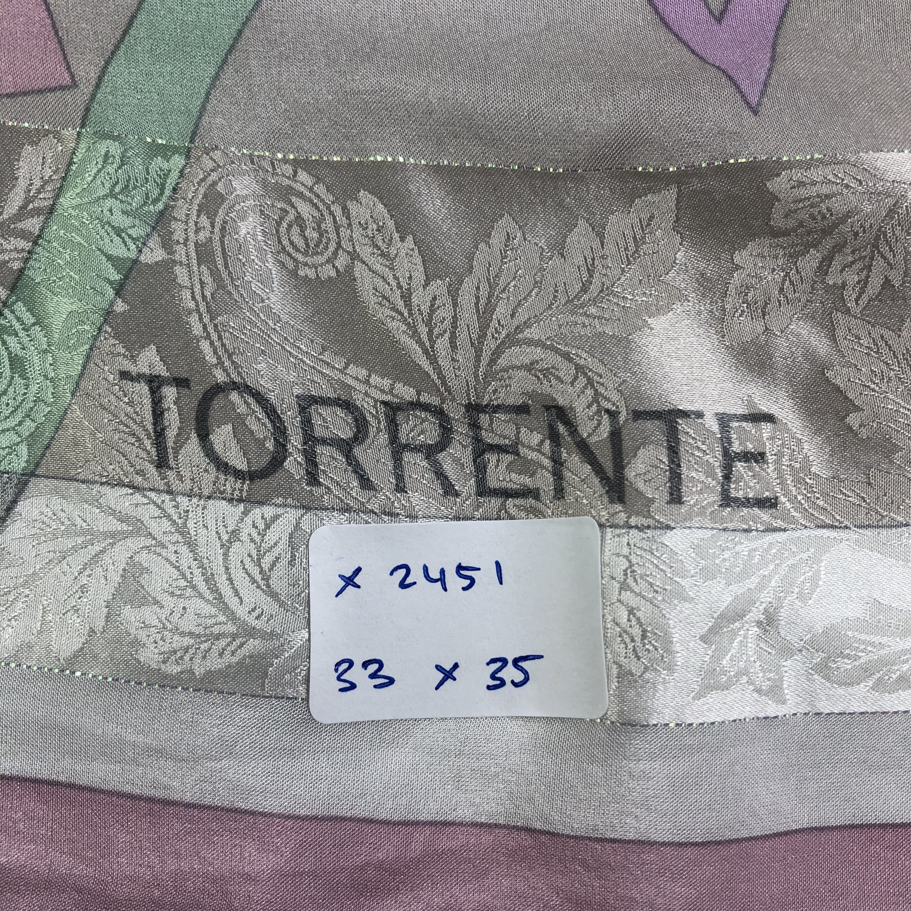 Vintage Vintage Torrente Silk Scarf Size ONE SIZE - 6 Thumbnail