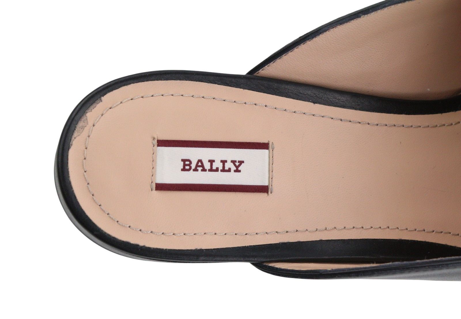 Bally JANESSE EU40 Black Calfskin Leather Stud Mules 88414 Size US 9 / IT 39 - 10 Thumbnail