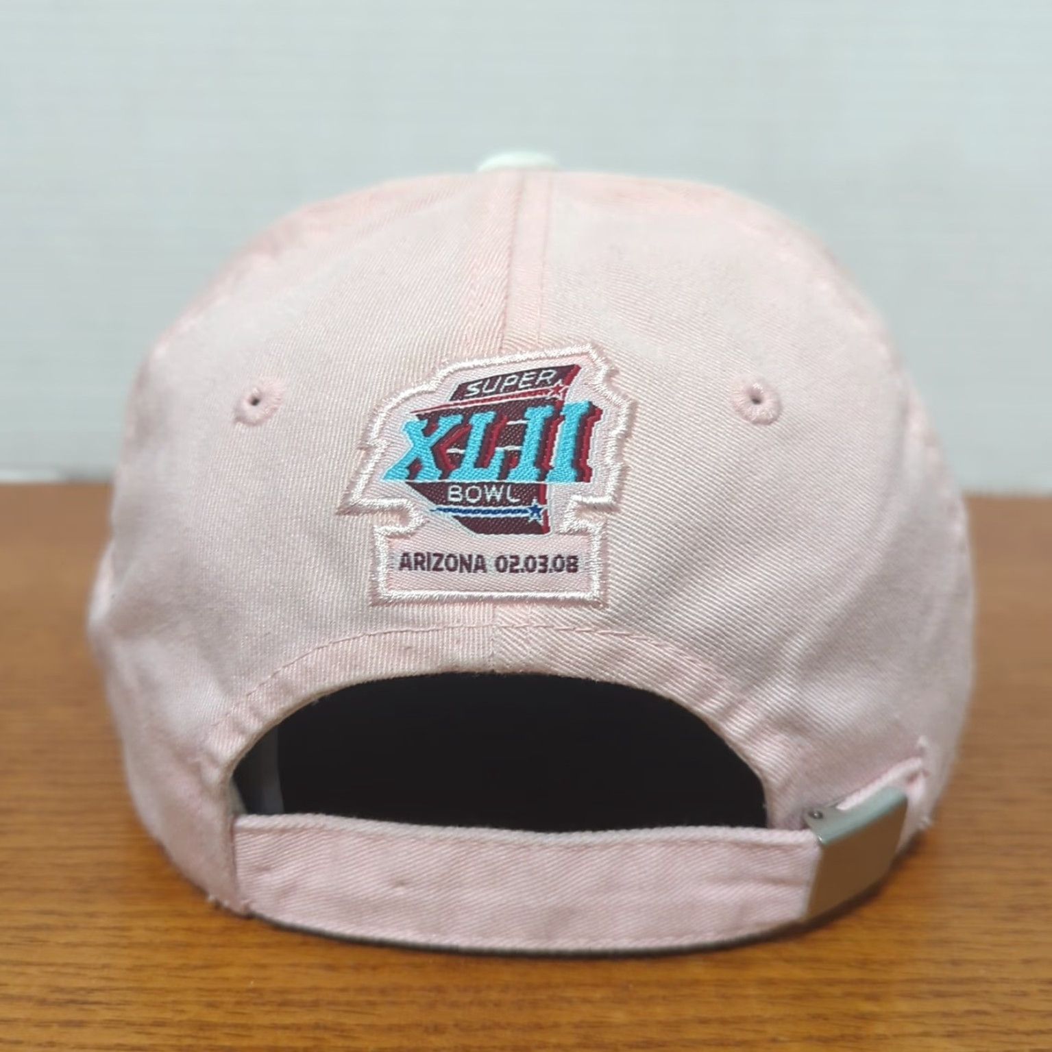 NFL NFL Super Bowl XLII Womens Hat Cap All Pink Adjustable 2008 Arizona Football Size ONE SIZE - 4 Thumbnail