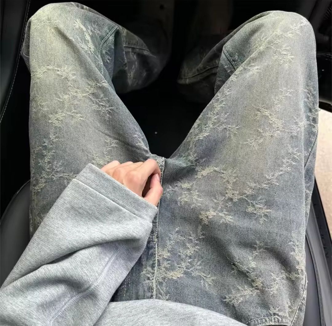 Japanese Brand × Jean Y2K Vintage Avant Garde Graffiti Harajuku Print Street Jeans Size US 33 - 3 Thumbnail