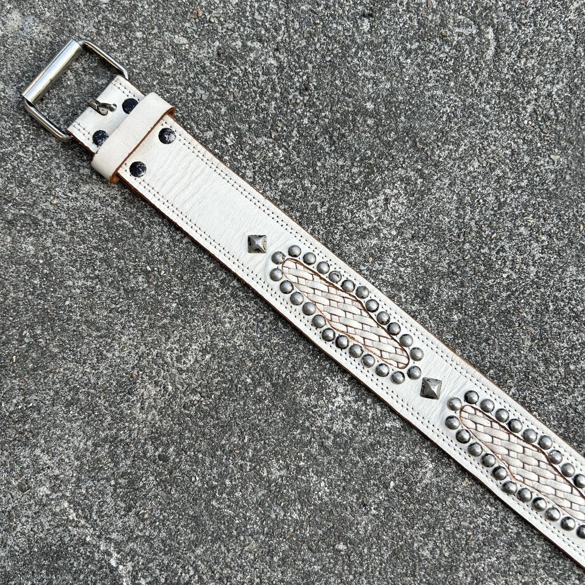 Vintage Vintage studded leather belt (Kapital Style) Size ONE SIZE - 11 Thumbnail