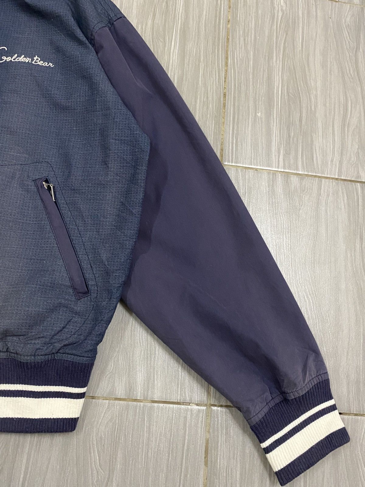 Golden Bear Golden Bear Two-Tone Navy Blue Bomber Jacket Size US L / EU 52-54 / 3 - 4 Thumbnail