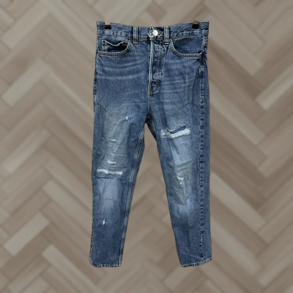 Bdg BDG Jeans Relaxed Mens 30x32 Distressed Jeans BDG Relaxed 30x32 Mens Blue Denim Straight Pockets Belt Loops Zip 90s Modern Classic Cowboy Vintage No Size 30" / US 8 / IT 44 - 1 Thumbnail