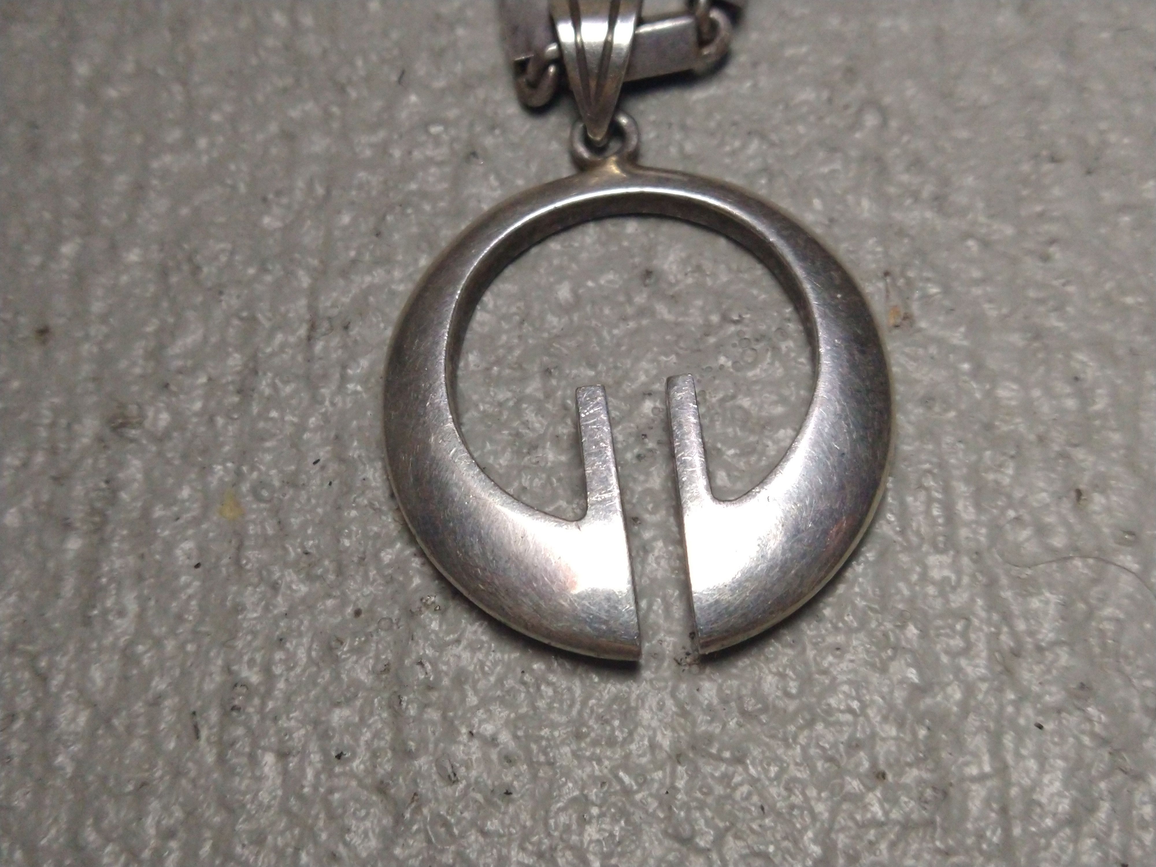Other Vintage Sterling Silver Necklace Modern Pendant Minimalist Size ONE SIZE - 7 Thumbnail