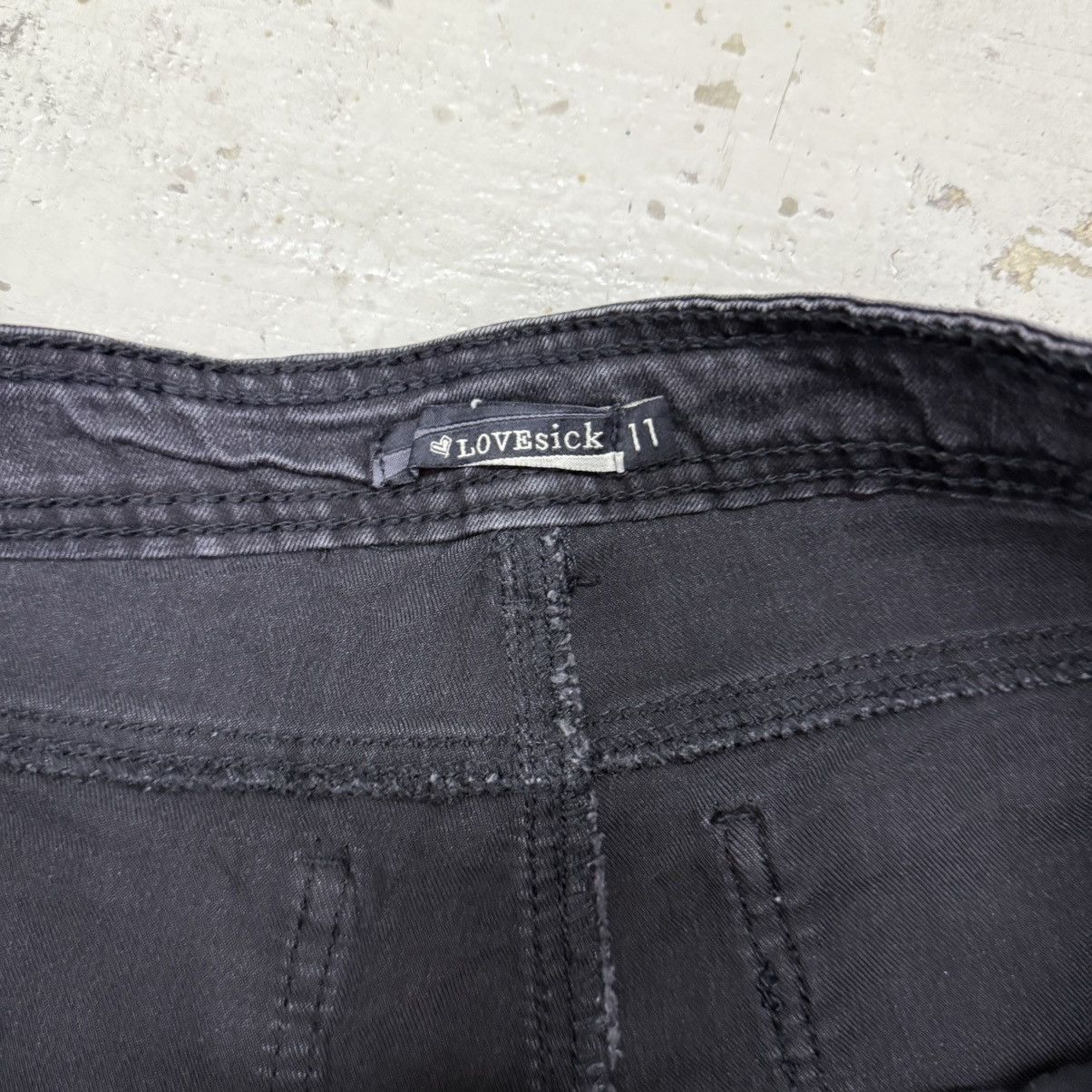 Kapital 1 of 1 Handmade Denim Patchwork Rework Punk Midi Skirt Size 33" - 6 Thumbnail