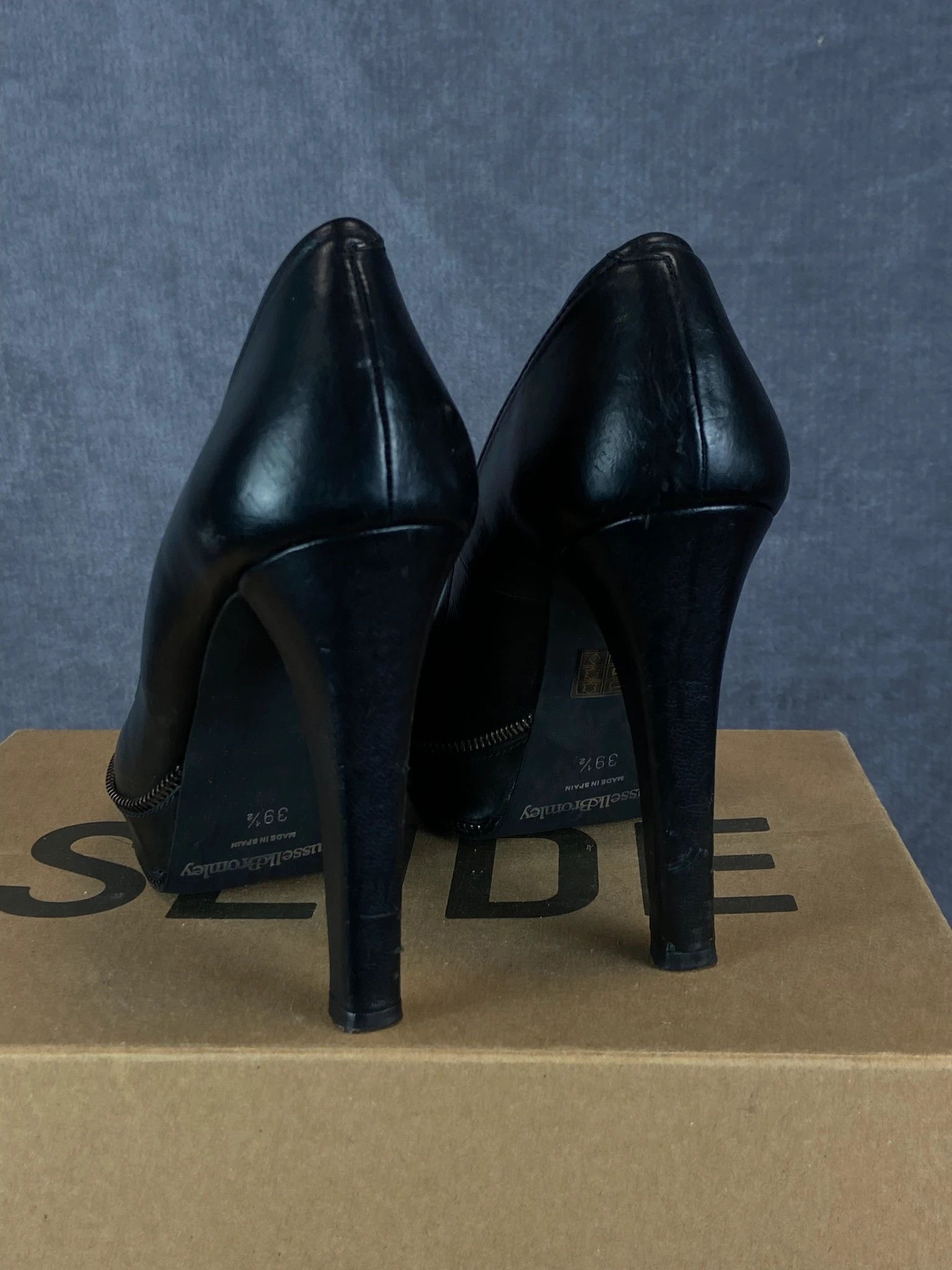 Other Russell & Bromley Black Leather Heels EU 39.5 Size US 9.5 / IT 39.5 - 3 Thumbnail