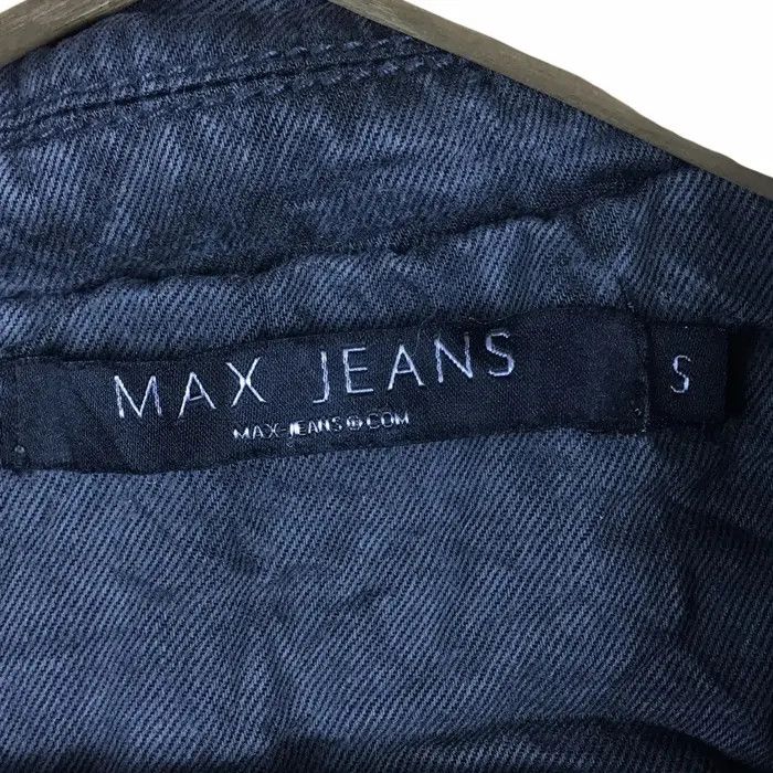 Vintage MAX JEANS MOTORCYCLE Denim Jacket Windbreaker Rocker Punk Size US S / EU 44-46 / 1 - 5 Thumbnail