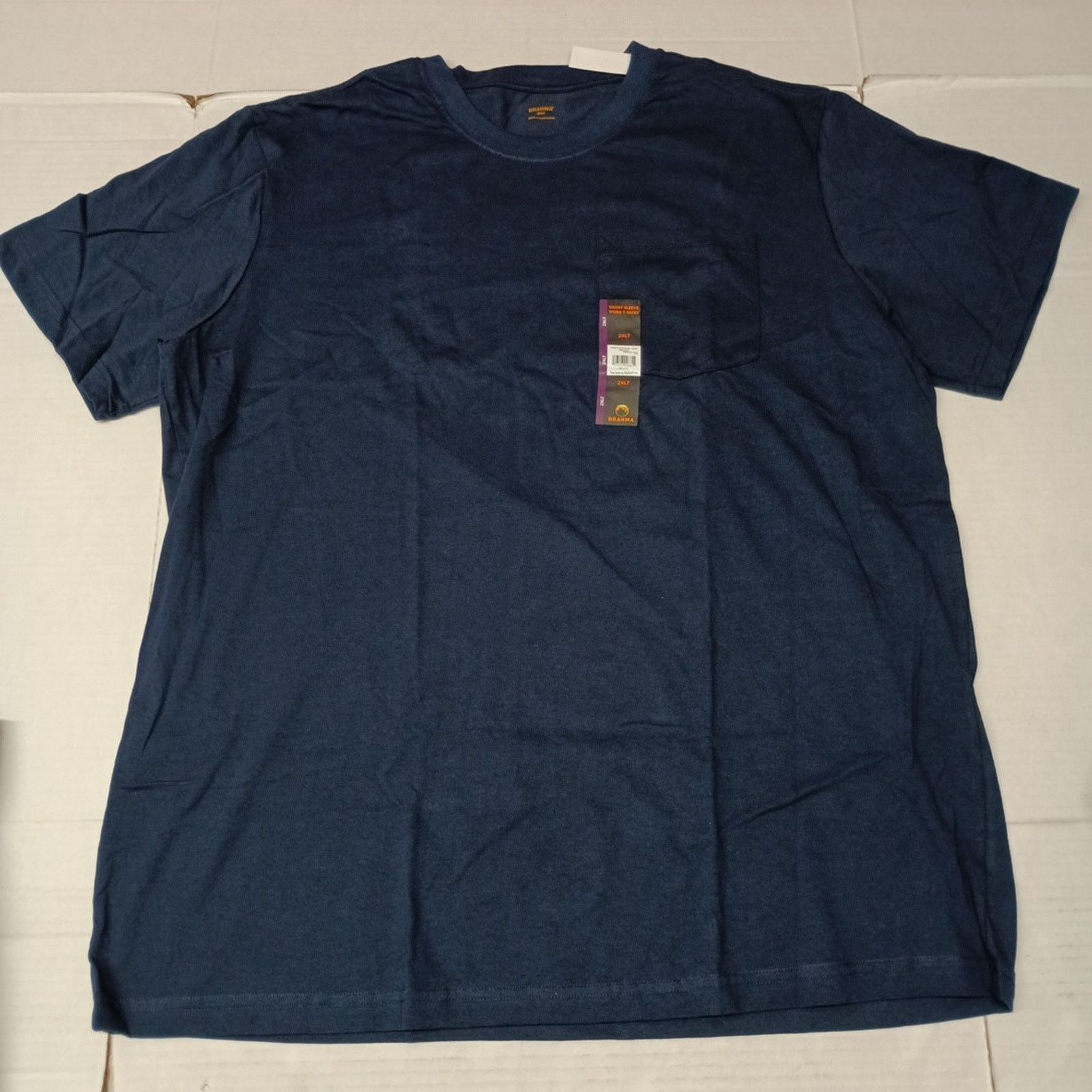 Other 2 Brahma Short Sleeve Work T-Shirt 2XLT 50-52 Blue Pocket Size US XXL / EU 58 / 5 - 2 Thumbnail