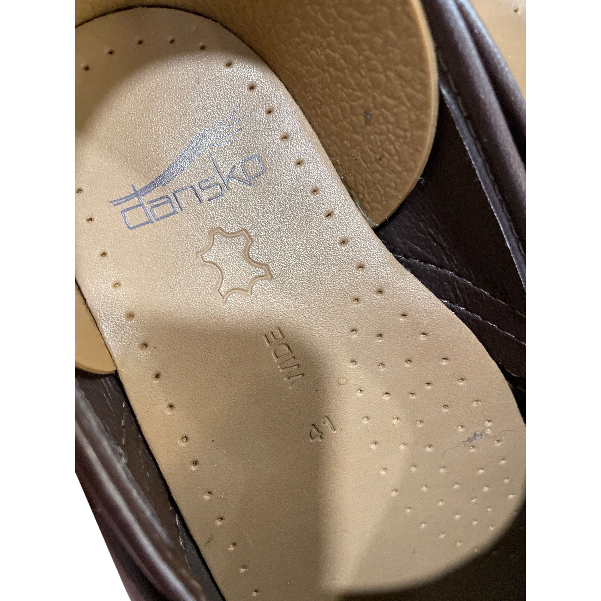 Dansko Dansko wms brown leather nursing day wear mules clogs sz 10- Size US 10 / IT 40 - 6 Thumbnail