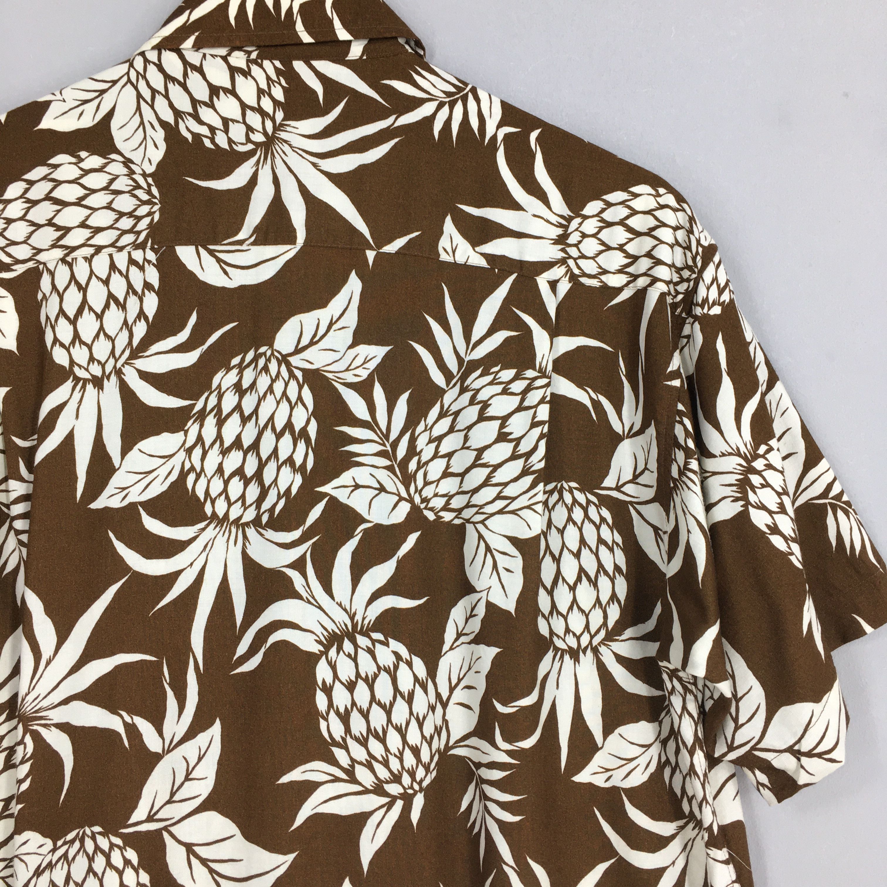 Life's a Beach Hawaiian Pineapples Aloha Tropical Rayon Shirt Medium Size US M / EU 48-50 / 2 - 8 Thumbnail