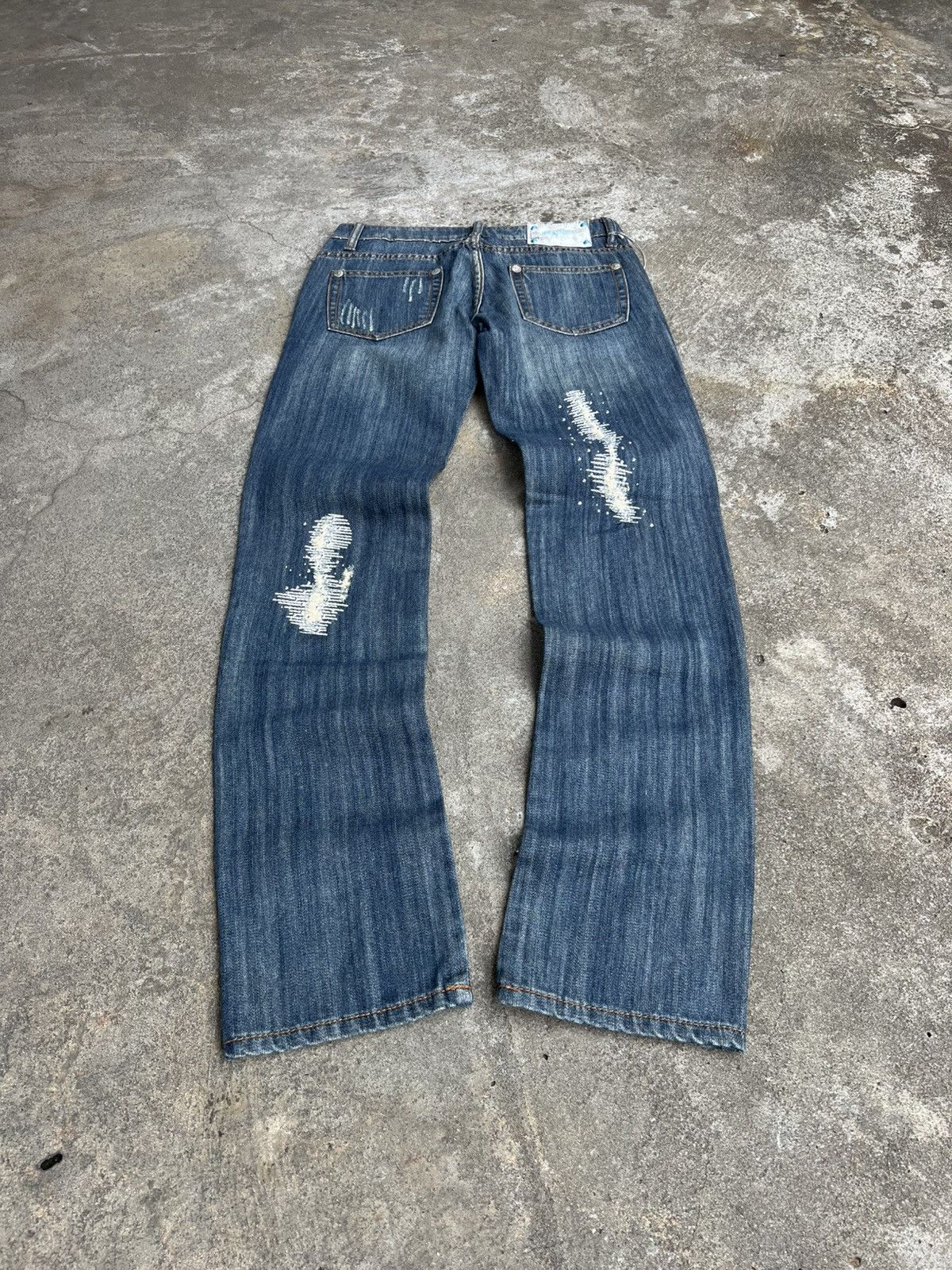 Hysteric Glamour × If Six Was Nine × Le Grande Bleu (L.G.B.) Y2K vibe vintage fade jeans if six was nine hysteric style Size US 29 - 7 Thumbnail