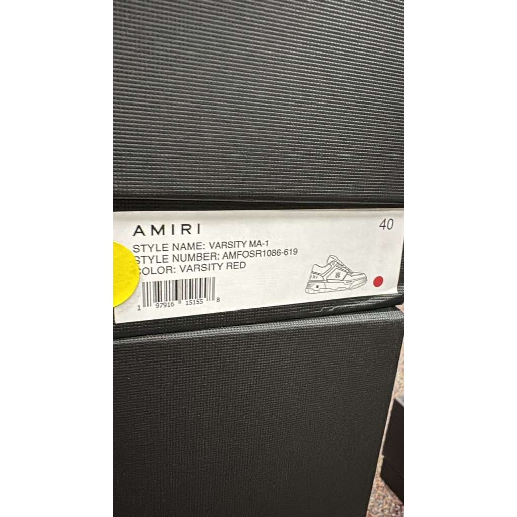 Amiri o1rshd1 Q:2 / Varsity MA-1 Sneakers in Red 40 Size US 7 / EU 40 - 20 Thumbnail