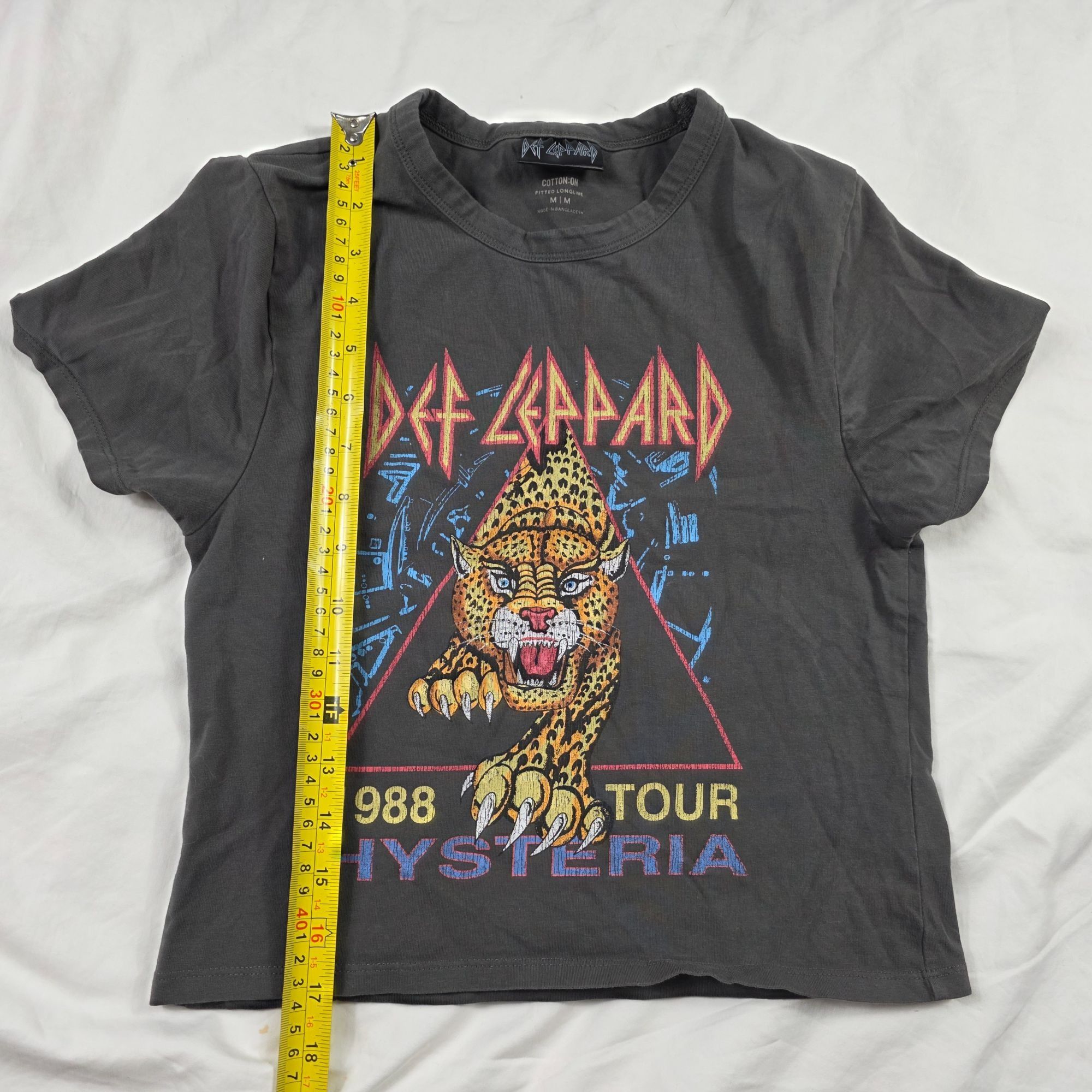 Cotton On Def Leppard Hysteria 1988 Tour Shirt Cotton On Mens Medium B Size US M / EU 48-50 / 2 - 8 Thumbnail
