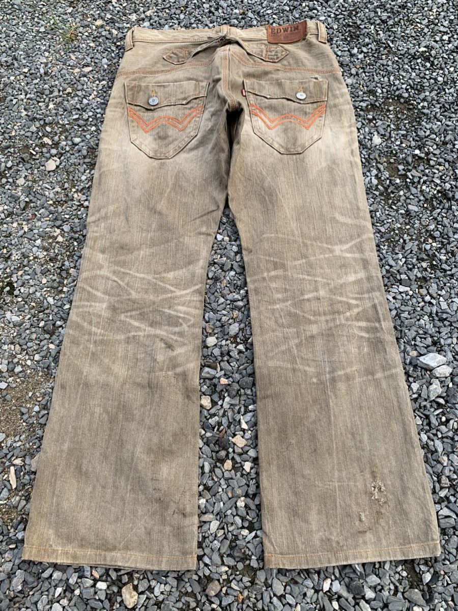 Edwin FLARE EDWIN XV BUCKLE BACK PUNK RUSTY JAPANESE DENIM Size US 33 - 4 Thumbnail