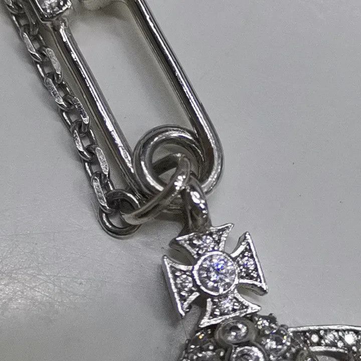 Vivienne Westwood Vivienne Westwood Lucrece Crystal Safety Pin Necklace Size ONE SIZE - 2 Thumbnail