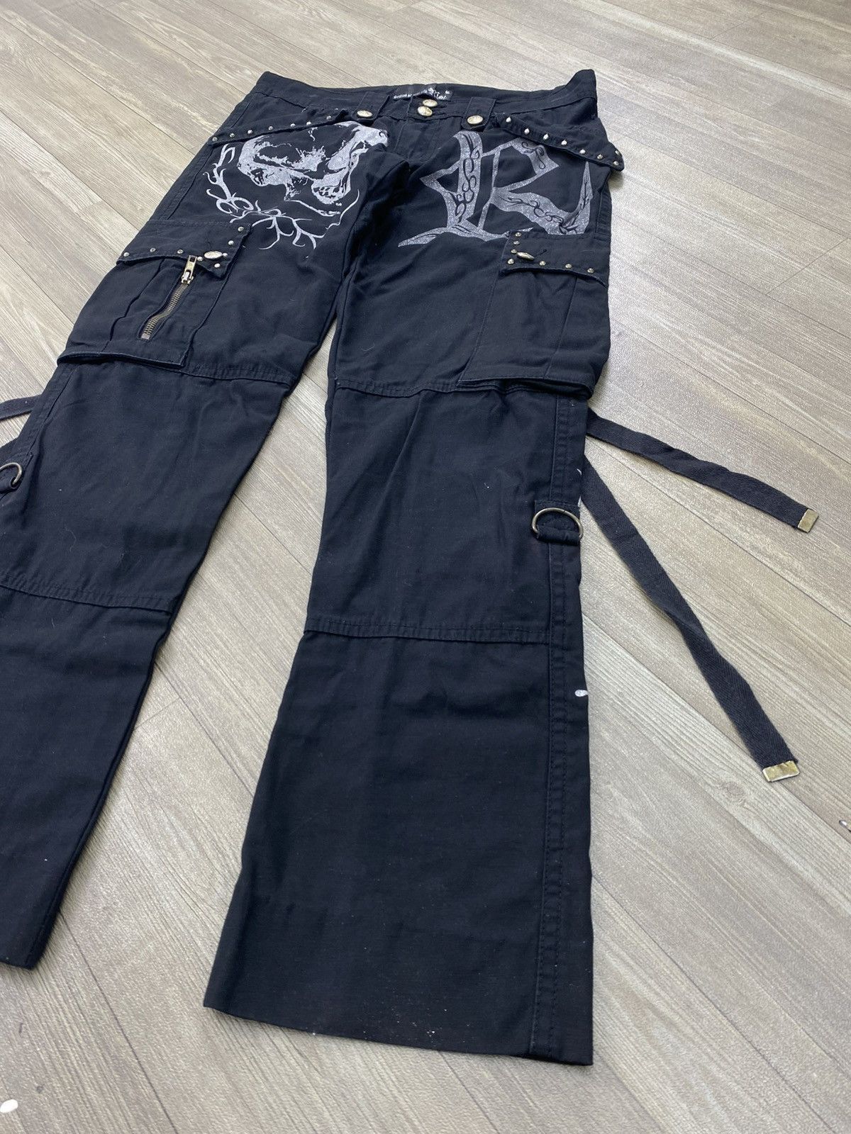 Hysteric Glamour 2000s Skulls Riot Ifsixwasnine Lgb Punk Bondage Cargo Pants Size US 30 / EU 46 - 3 Thumbnail