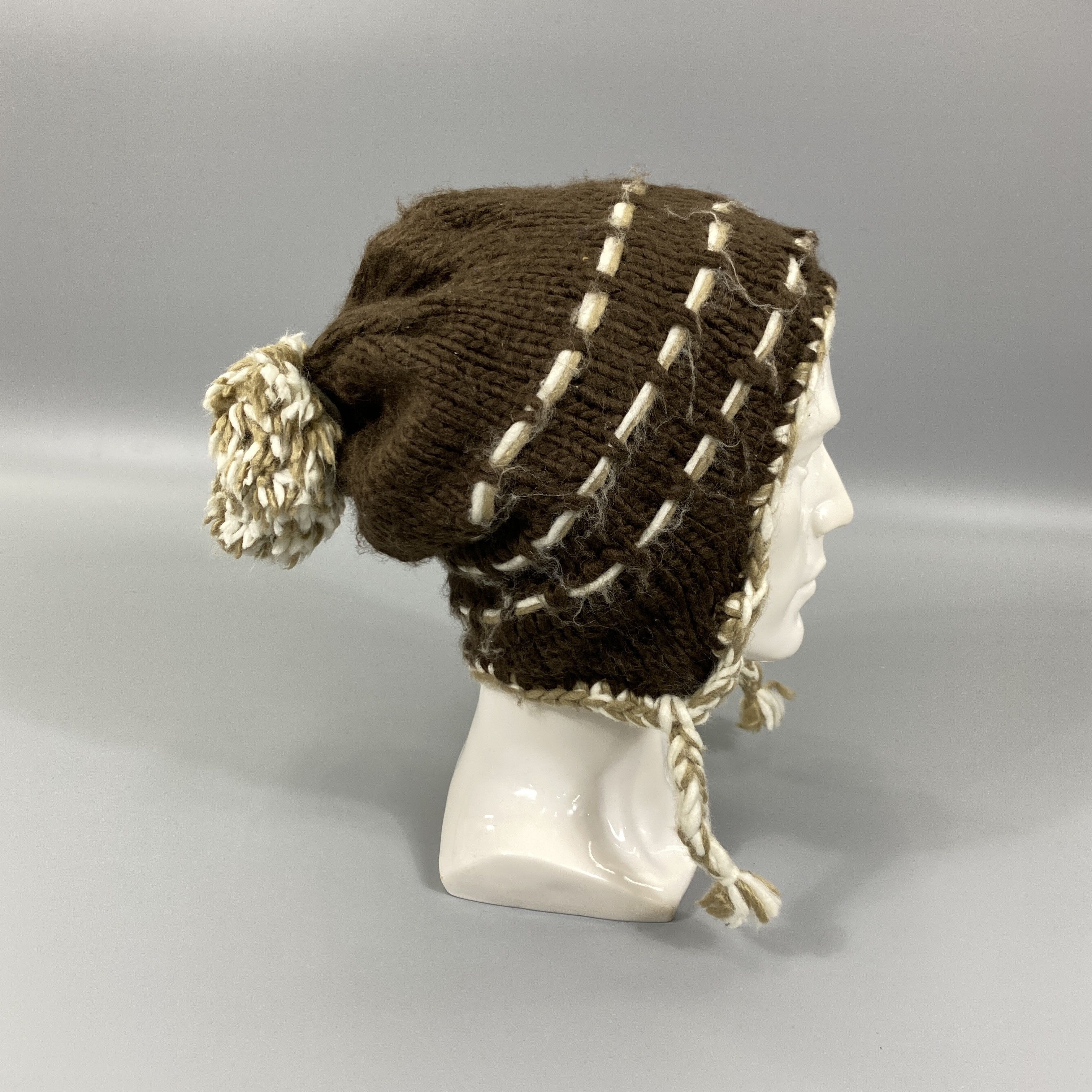 Japanese Brand Swivel Ear Flap Knit Hat -BN836 Size ONE SIZE - 4 Thumbnail