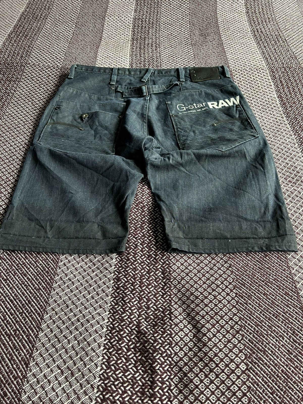 G-Star × Vintage Vintage G-star Raw GS Blade Embro Loose Denim Shorts Size 33 Size US 33 - 5 Thumbnail