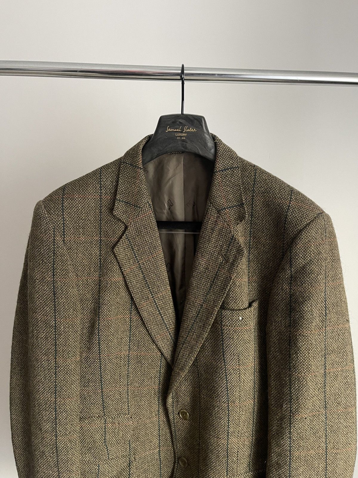 Vintage 🔥Vintage DAKS tweed blazer RARE sport coat classic jacket Size 42R - 3 Thumbnail