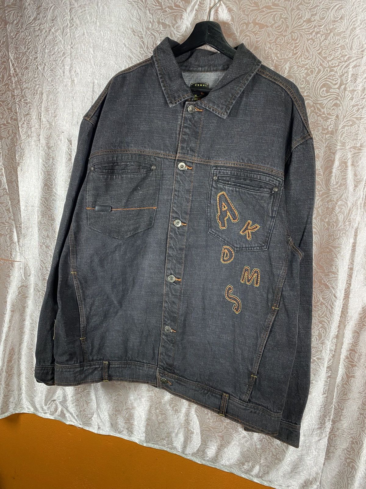 Akademiks Vintage Akademiks AKDMKS Denim Jacket Embroidered Hip Hop Size US XL / EU 56 / 4 - 4 Thumbnail
