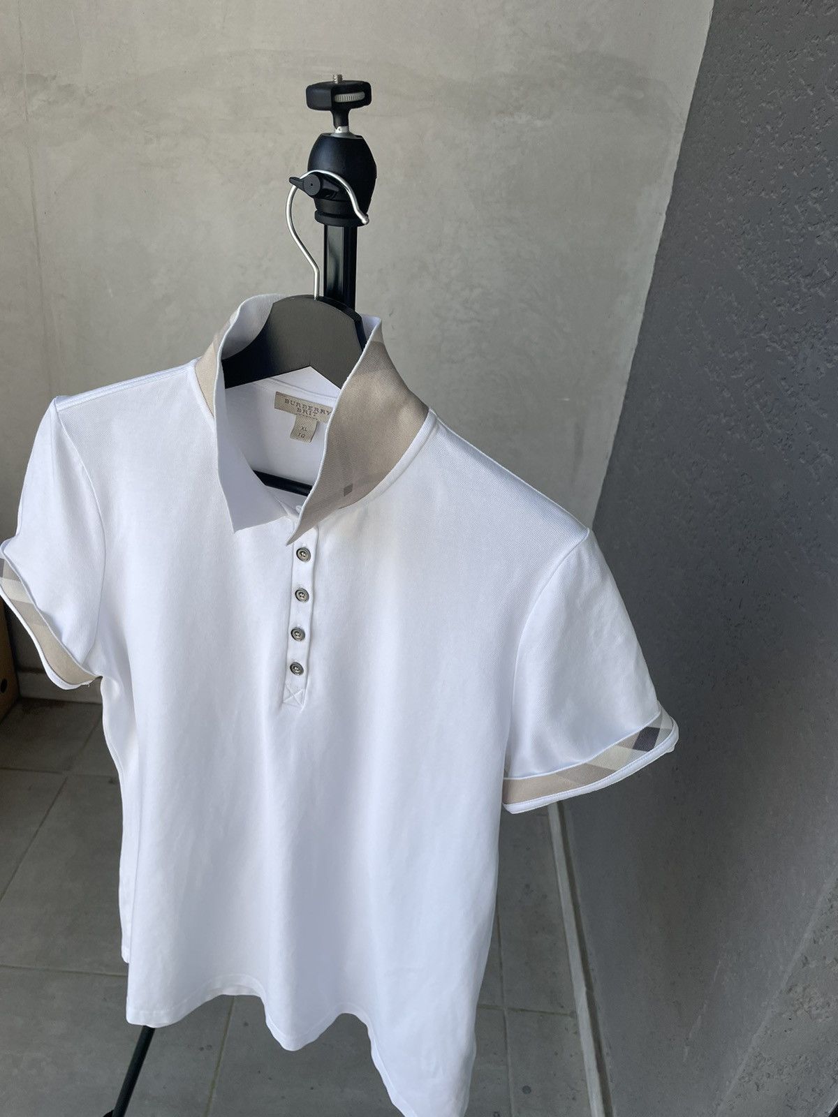 Burberry Burberry Polo Nova Check Details T-Shirt Size XL / US 12-14 / IT 48-50 - 8 Thumbnail
