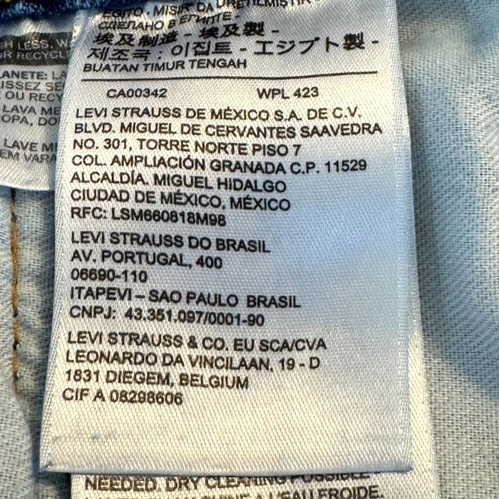 Levi's Levi’s 505 Men Jeans 38x30 Blue Denim High Rise Regular Fit Straight Leg Size US 38 / EU 54 - 4 Thumbnail