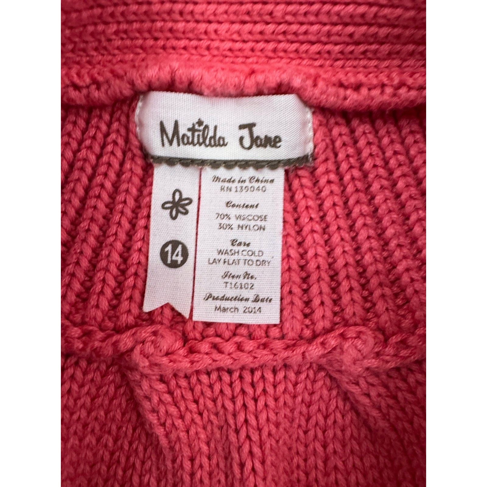 Other Matilda Jane Wing Sweater Secret Fields Girls 14 Cardigan Size XL / US 12-14 / IT 48-50 - 7 Thumbnail