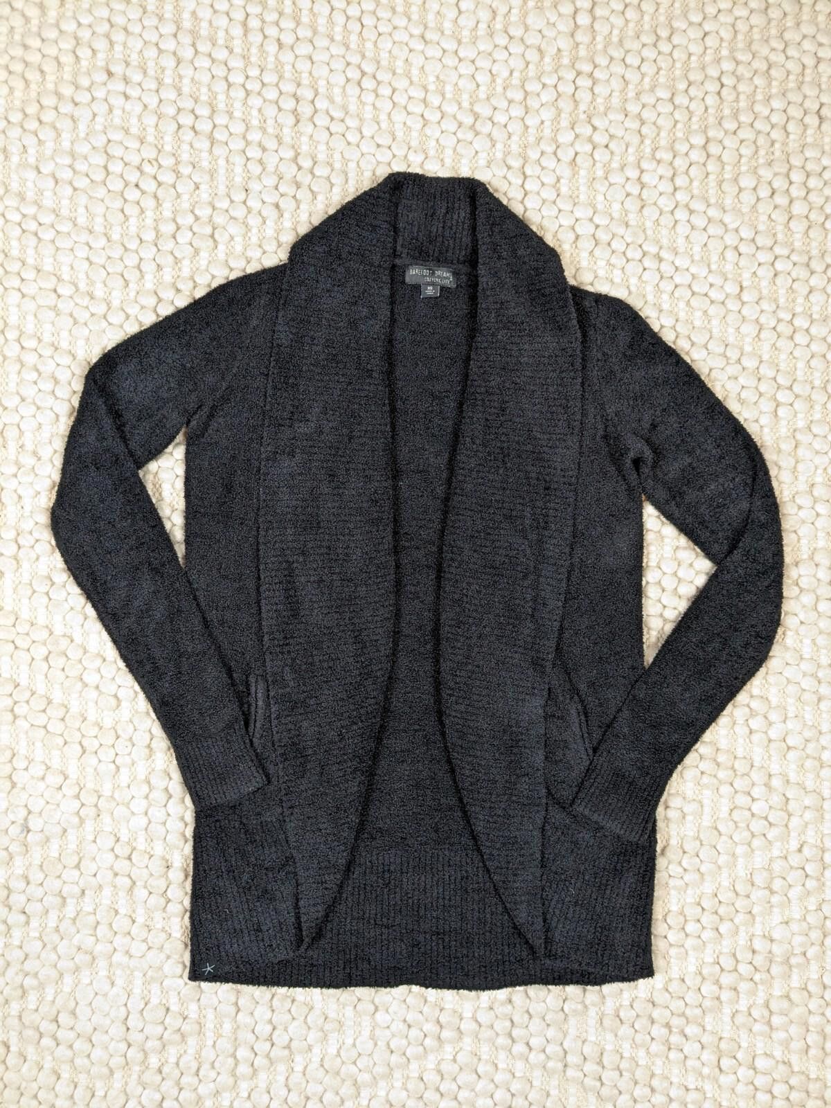 Other Barefoot Dreams CozyChic Lite Circle Cardi Black Sz XS Size XS / US 0-2 / IT 36-38 - 8 Thumbnail